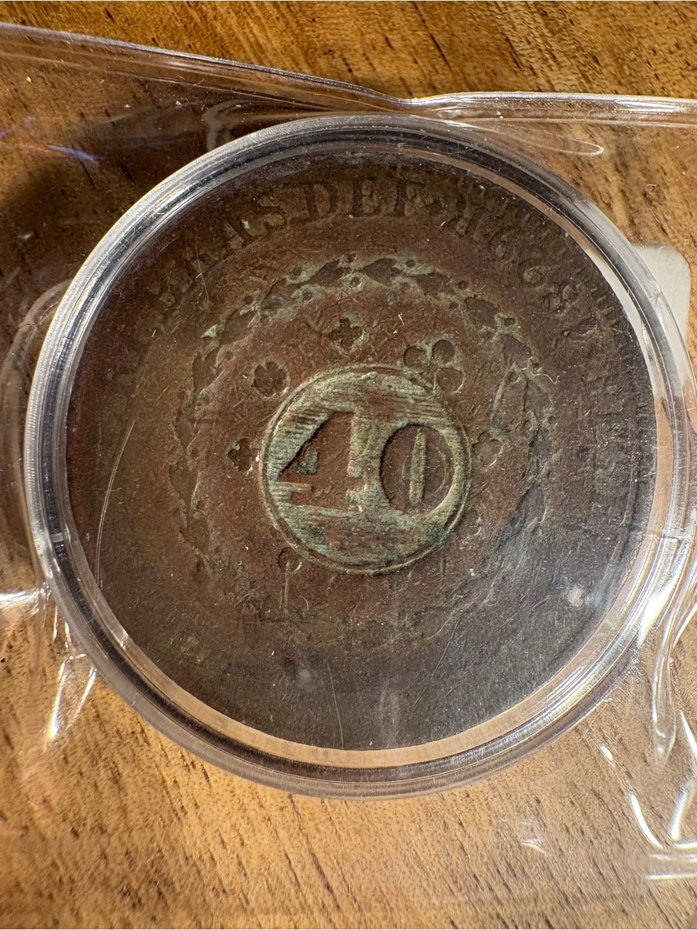 1829 40 REIS BRAZIL $40